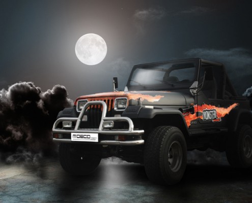 jeep covering monster