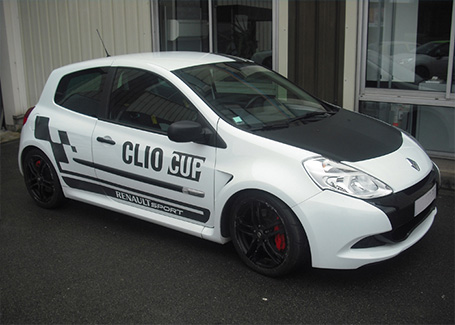 marquage vehicule clio